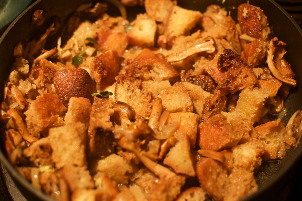 Nosherium Thanksgiving Mushroom Stuffing-Stuffed Kabocha Squash