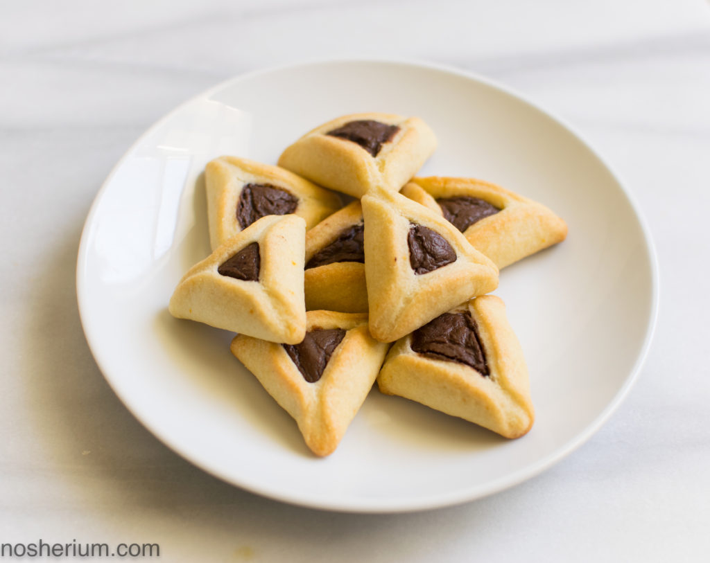 Chocolate Sesame Vegan Hamantaschen Cookies