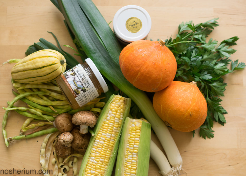 Nosherium Rosh HaShanah Vegan Three Sisters Squash