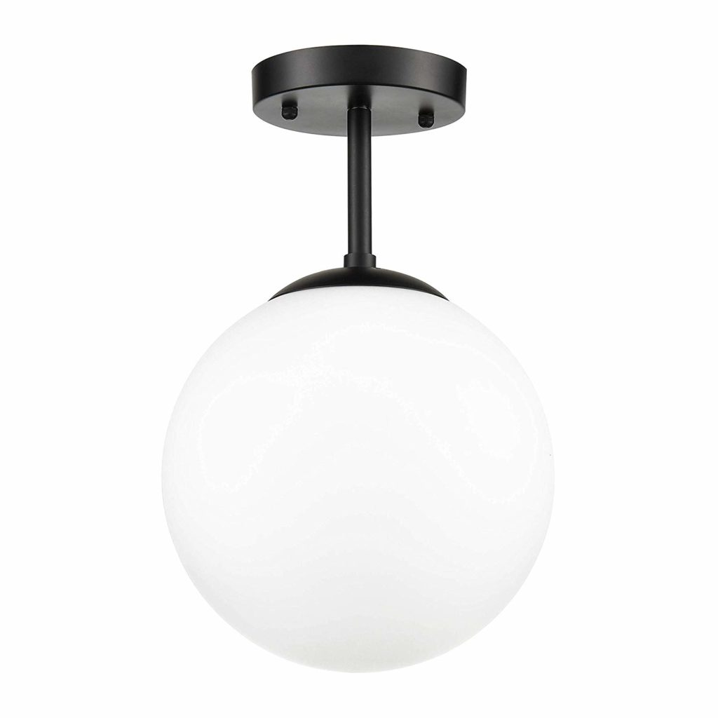 Light Society Zeno Globe Semi Flush Mount Ceiling Light